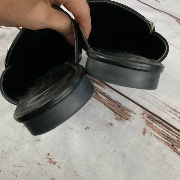 Nicole‎ Miller Faux Leather Applie Mules - Image 7