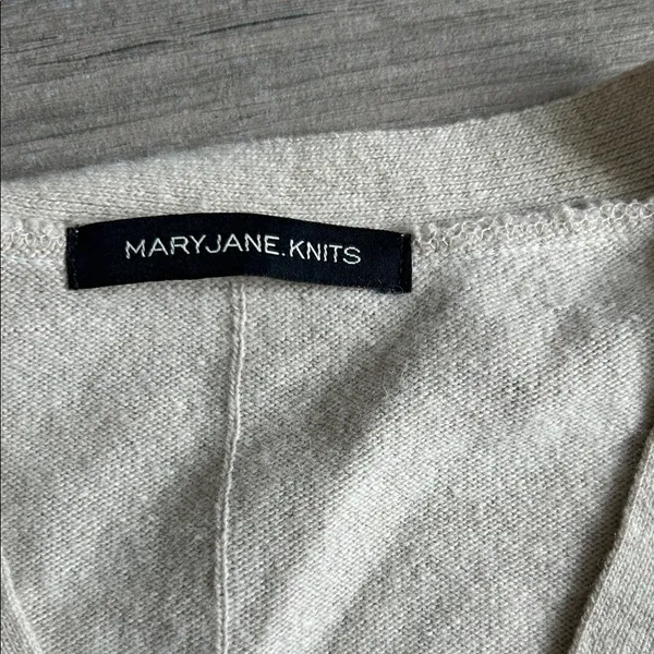 Mary Jane Cream Cardigan Sweater - Image 2