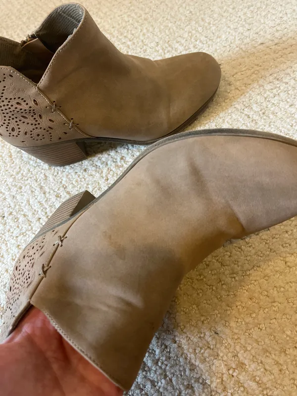 Tan Booties Size 8 - Image 2