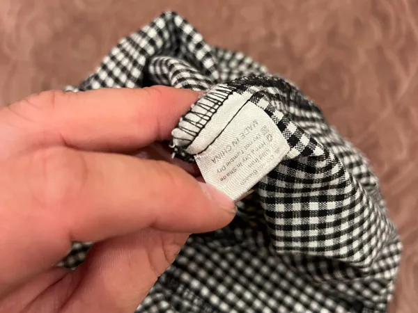 Brandy Melville Black and White Gingham Pants - Image 5