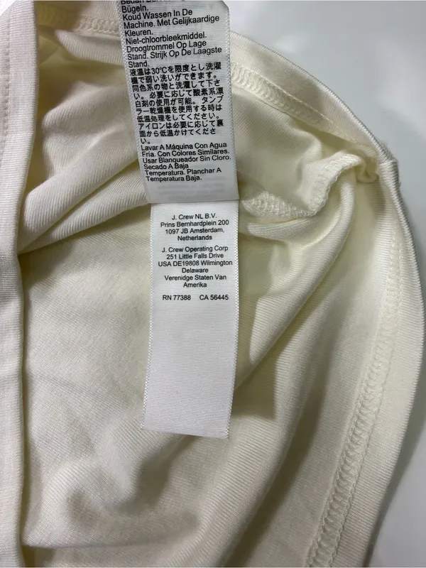 J. Crew Ivory Button-Henley Long Sleeve Top - Image 7