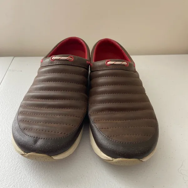 EUC Merrell women’s applaud slide bracken brown slip on‎ sneakers shoes size 8.5 - Image 2