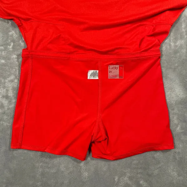 Lucky in Love Skort Large Red Pickleball Tennis Activewear Sporty Athleisure - Image 5