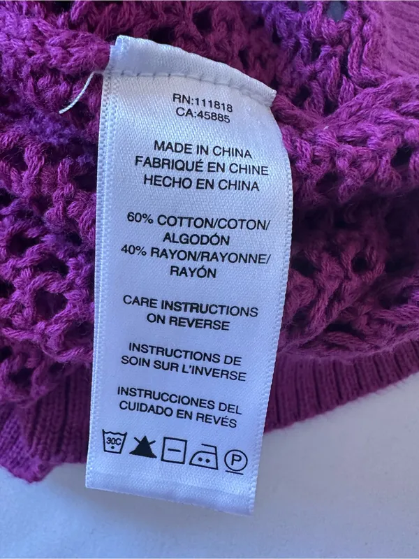 Michael Kors Open-Knit Scoop Neck Sweater in Fuchsia - Image 6