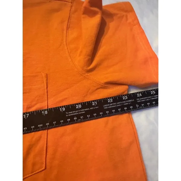 Carhartt Women Loose Fit Heavyweight Short-Sleeve Pocket T-Shirt XLBright Orange - Image 8