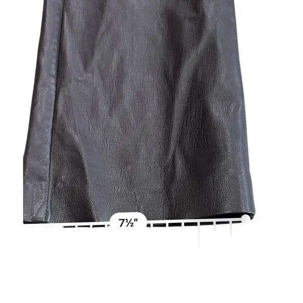 Aritzia Wilfred Melina Vegan Leather Pants Women's 0 Brown High Rise Straight - Image 14