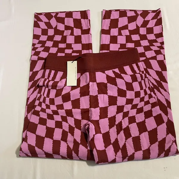 Daydreamer LA Basics Eclipse Wave Pull On Pant Pink and Red NWT Small Black - Image 4