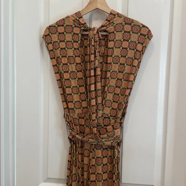 Free People vibe check one piece funky print jumpsuit - Image 9
