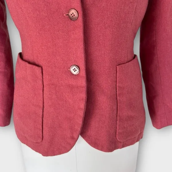 Vintage 50s Pendleton Wool Blazer Jacket Women’s Size 6/8 Rosewood Pink Preppy - Image 5