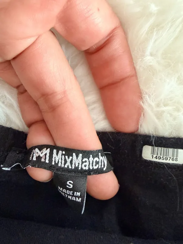 MixMatchy Black Strapless Tube Top Size S - Image 2