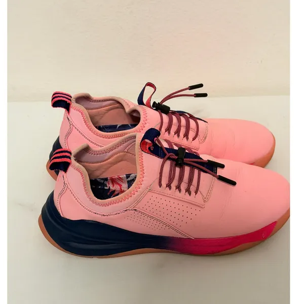 Clove Healthcare Sneakers Sz 9 Pink Navy Gradient Water Resistant Nursing Shoes - Image 6