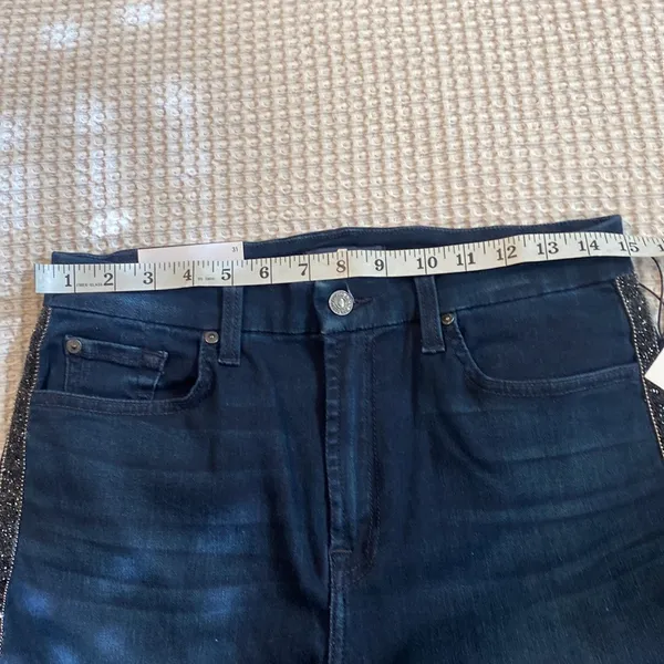 high waisted embellished ankle skinny jeans-Gwenevere - Image 11