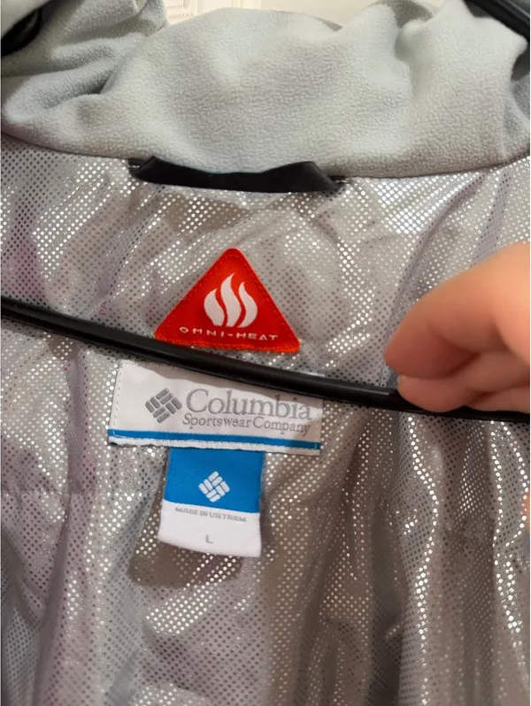Columbia Omni-Heat Women’s Pink Hooded Waterproof Jacket Size Large - Image 9