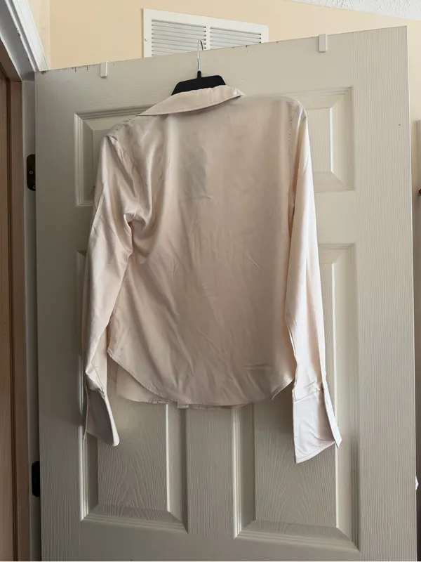 New Wild Fable Cream Long Sleeve Button-Down Shirt - Image 2
