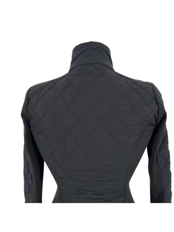 Athleta Upside Quilted Jacket Black Athleisure Sporty Minimalist Techwear XS - Image 5