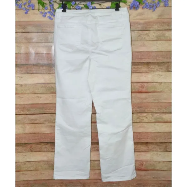 Needle & Cloth Ladies White Denim Jeans Size 14 Slim Boot-Cut Stretch Casual - Image 4