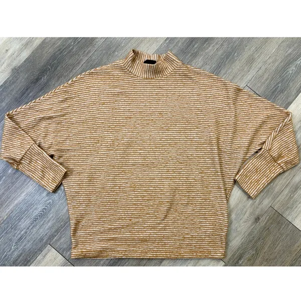 Out From Under Urban Outfitters Mock Neck Sweater Medium Striped - Image 7