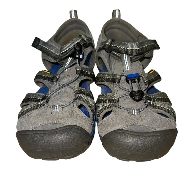 KEEN Suede Leather Waterproof Hiking Sport Sandals Gray Blue Women's 6 - Image 2