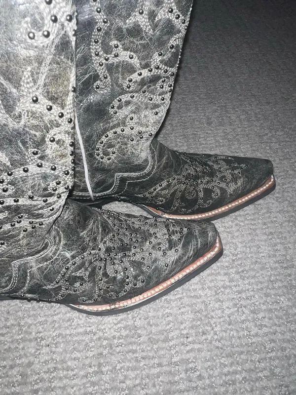 Cowboy boots Black Size 6.5 - Image 4