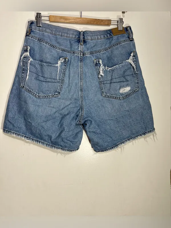 American Eagle Outfitters Light Blue 90s boyfriend short size 14 - Image 9