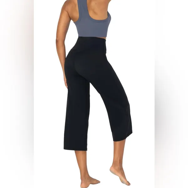NIP Sunzel Yoga Pants Straight Wide Leg High Waist Lounge Pants - women’…‎ - Image 3