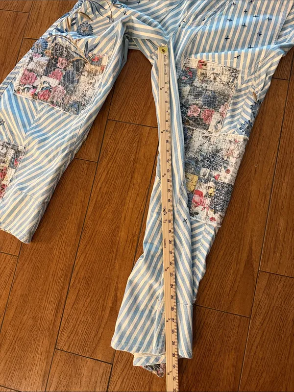 Free People Runyon Canyon Patch Wide Leg Jeans - Image 7