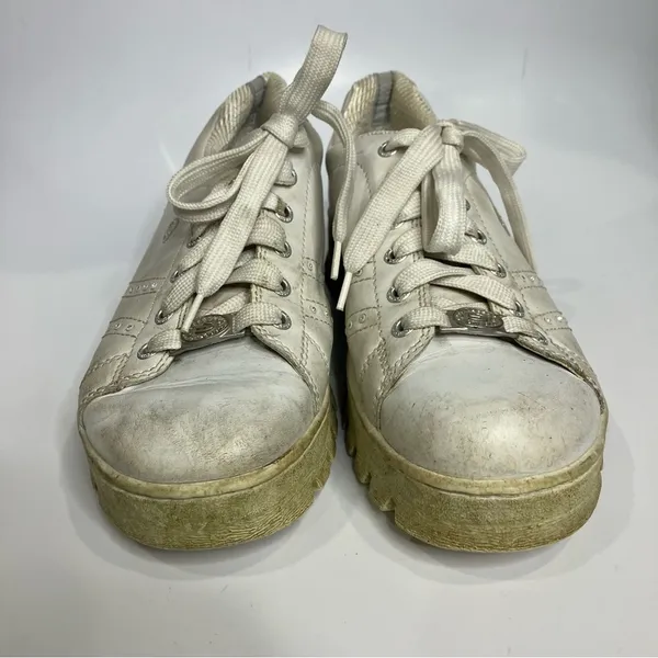 Skechers Y2K sneakers white lug sole women's size 9‎ - Image 2