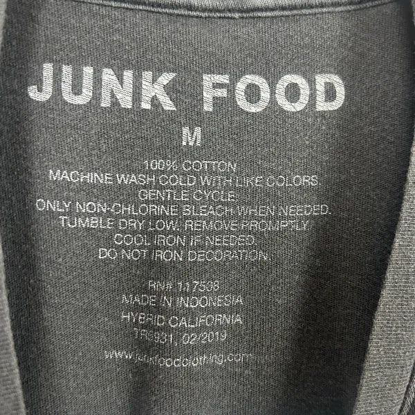 Junk Food Grateful Dead Gray Baby Tee size M - Image 3
