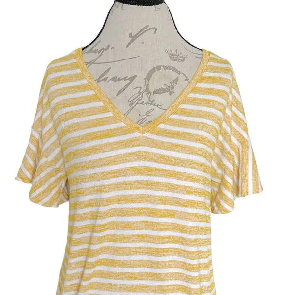 A New Day Blouse Striped Short Sleeve - Image 7