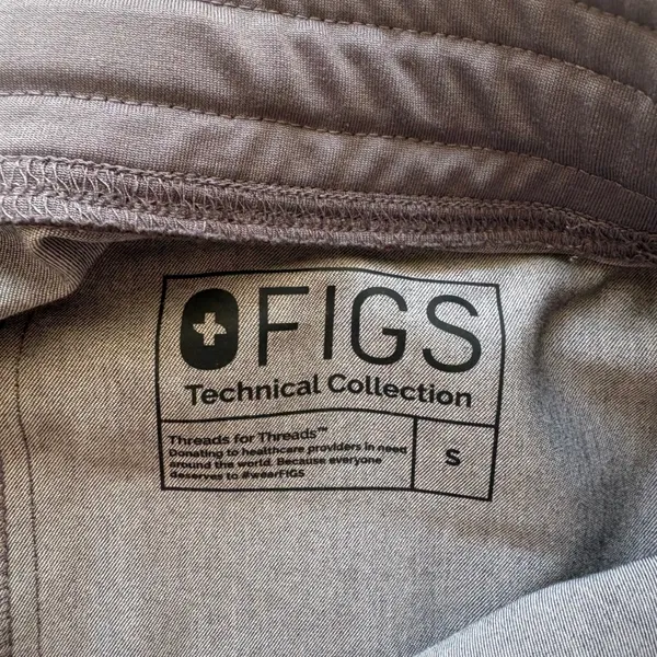 Figs Scrub Pants Women Small Gray T2001 Technical Collection Yoga Waistband - Image 6