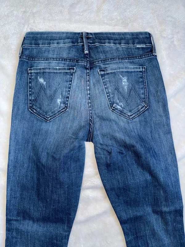 Mother The Looker Chew Ankle Skinny Jeans Size 25 - Image 5