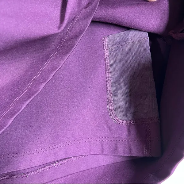 Girlfriend Collective Dark‎ Purple Tennis Skort - Image 2
