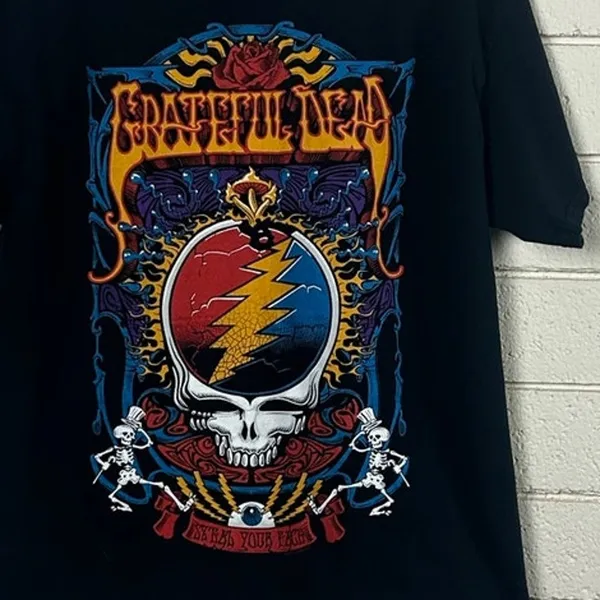 Grateful Dead Black Band Tee size L - Image 6
