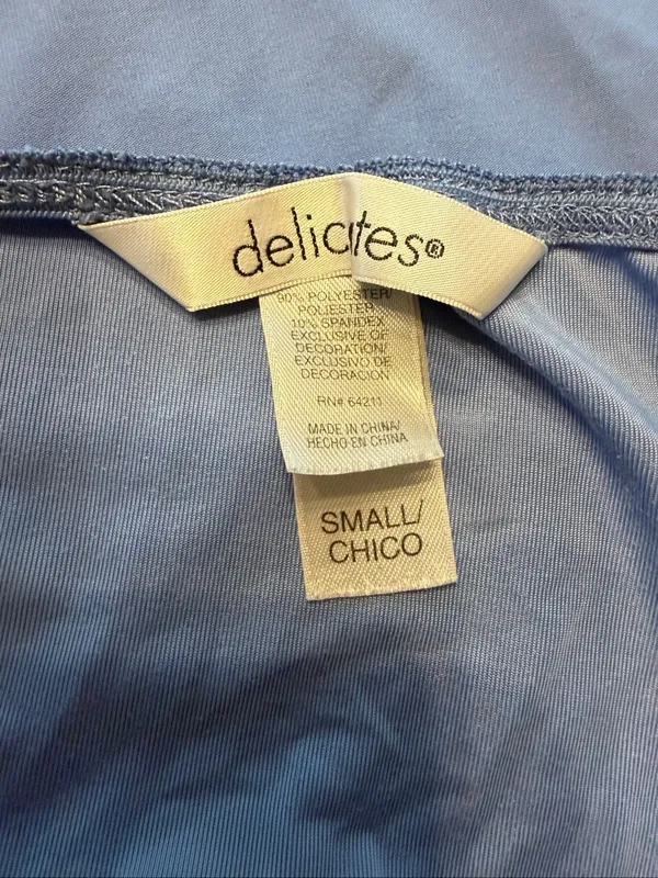 Delicates Medium Slip Dress Nightgown Blue Women's Size Small - Image 4