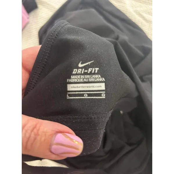 Nike Black Athletic Tank Top Sz L - Image 7