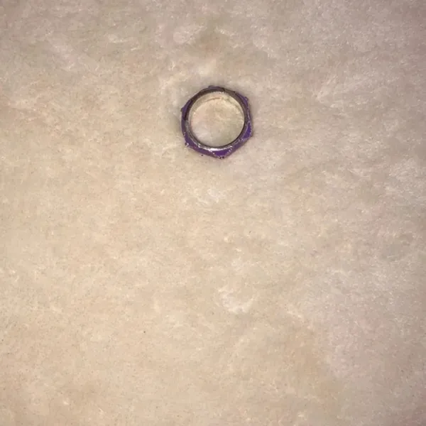 𝅺purple silver Ring Purple - Image 2