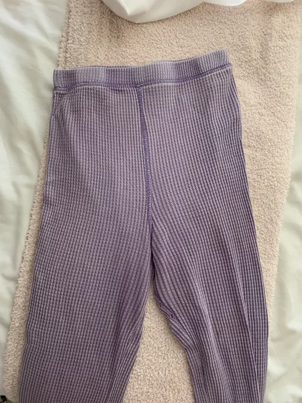 Target Wild Fable purple waffle flare pants - Image 3