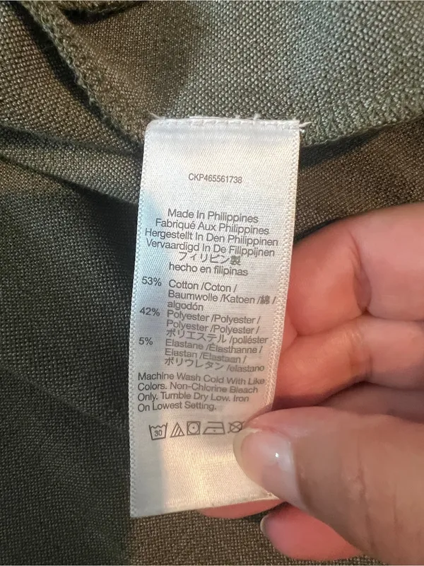 Madewell Olive Green Double-Breasted Women's Peacoat - Image 8