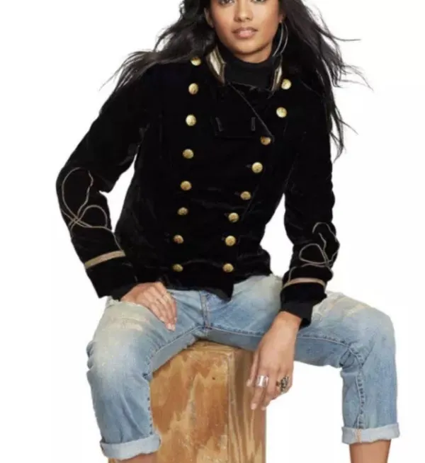 Ralph Lauren Velvet Military Jacket - Image 5