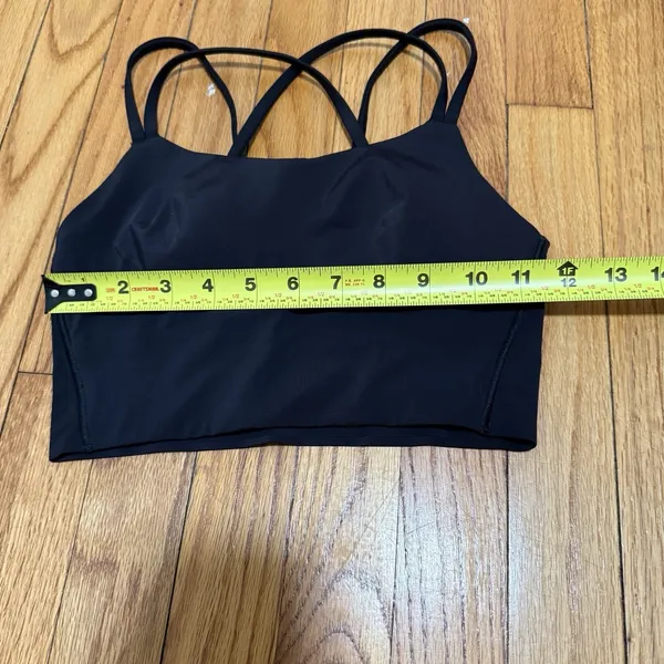 Lululemon Like A Cloud Longline Light Support Black Sports Bra - Image 5