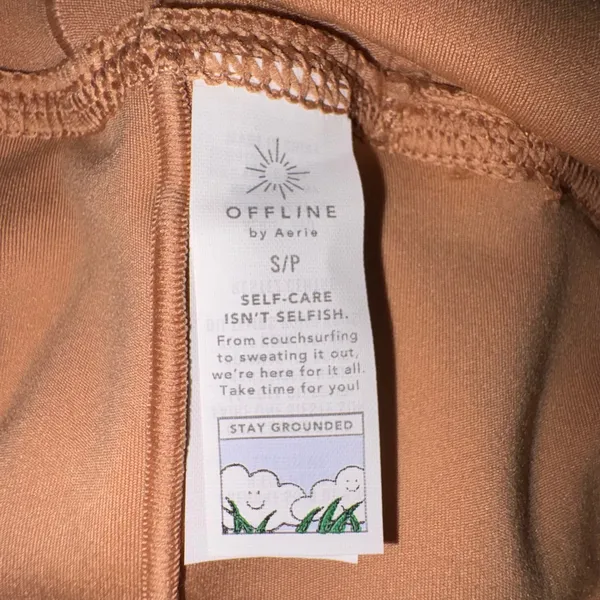 Offline by Aerie Pleated Active Tennis Dress Small Tan Brown Preppy Workout NWT - Image 9