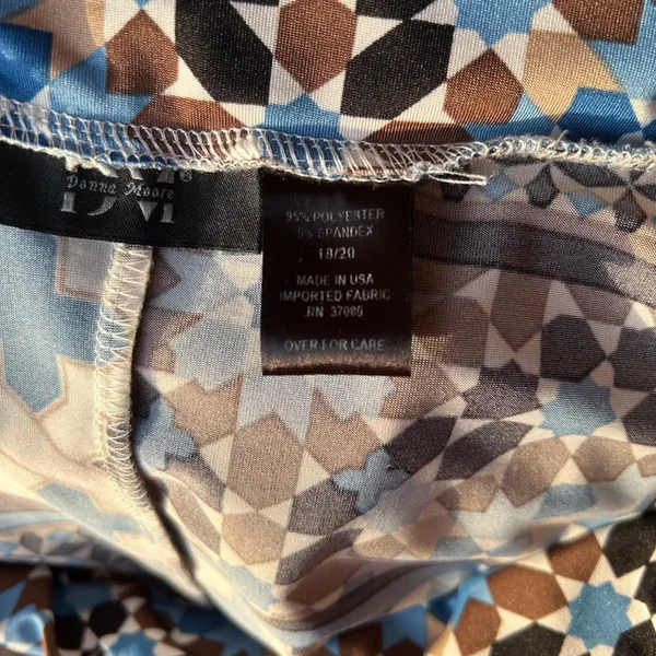Donna Moore Maxi Skirt in Blue and Brown - Image 4