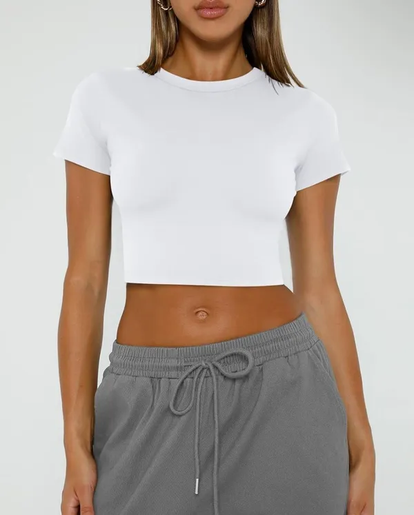 Amazon White Crop Top - Image 2