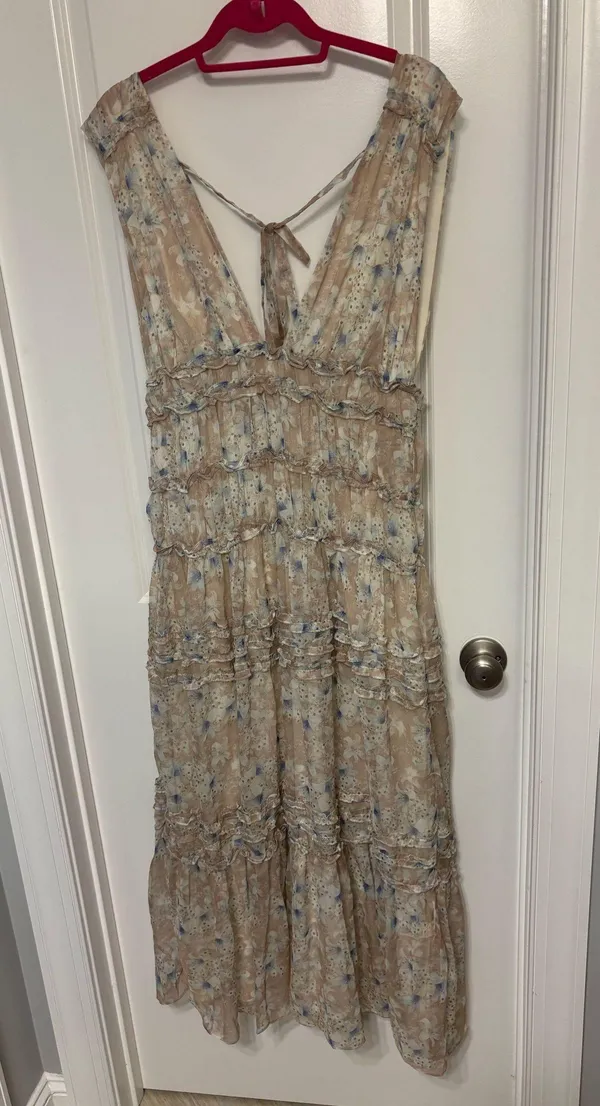 Storia Ruffle Floral Maxi Dress - Image 2