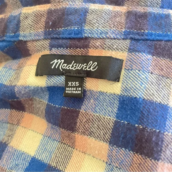 Madewell Flannel Sunday Shirt in Delgany Plaid XXS - Image 4