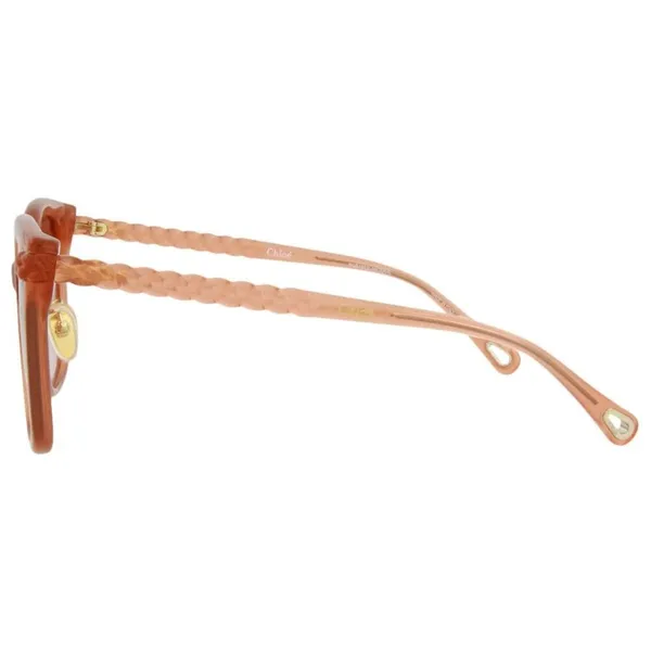 Chloé Core 56mm Square Sunglasses Nude Nude Orange Womens Size NS - Image 3