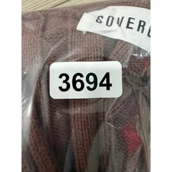 Anthropologie Sovere Chocolate Laced Knot Fisherman Sweater Oversized XS - Image 7