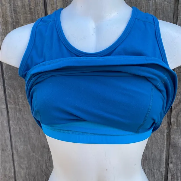 Lululemon Fitted Blue Racerback Tank Top Size 4/6 - Image 7