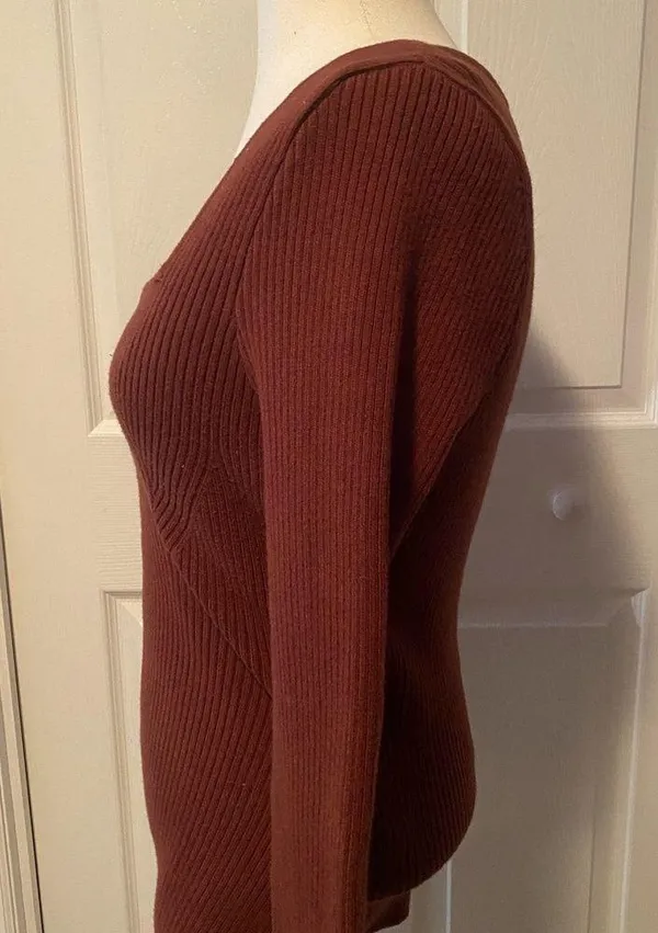 Abercrombie Long-Sleeve Sweetheart Sweater Bodysuit - Image 9