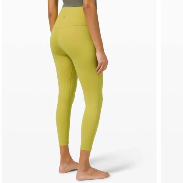 Lululemon Align‎ Pant 25" Nulu Leggings W5CTCS Yellow Pear Athletic Yoga Size 2 - Image 2